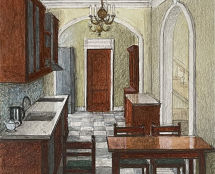 Владимир Чёрный художник. Кухня. Выход в столовую. Вариант.