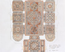Vladimir Cherniy. The sketch for the mosaic floors.