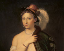 Владимир Чёрный художник. <br/>«Портрет молодой женщины в шляпе с пером»<br/>
