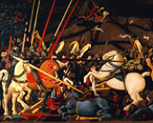 Vladimir Cherniy. Copy of Battle of St Romano by Paolo Uccello 1435