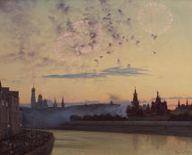 Vladimir Cherniy. The Fireworks to Celebrate the Reunification of Russia and Crimea