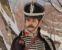 Vladimir Cherniy. Mikhail Wearing a Hussar Uniform