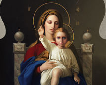 Владимир Чёрный художник. <br/>«Богородица с Предвечным Младенцем». <br/>2003 г.,