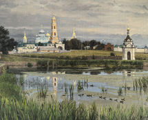 Владимир Чёрный художник. <br/>«Моросит». <br/>Свято-Троицкий Серафимо-Дивеевский монастырь.<br/>